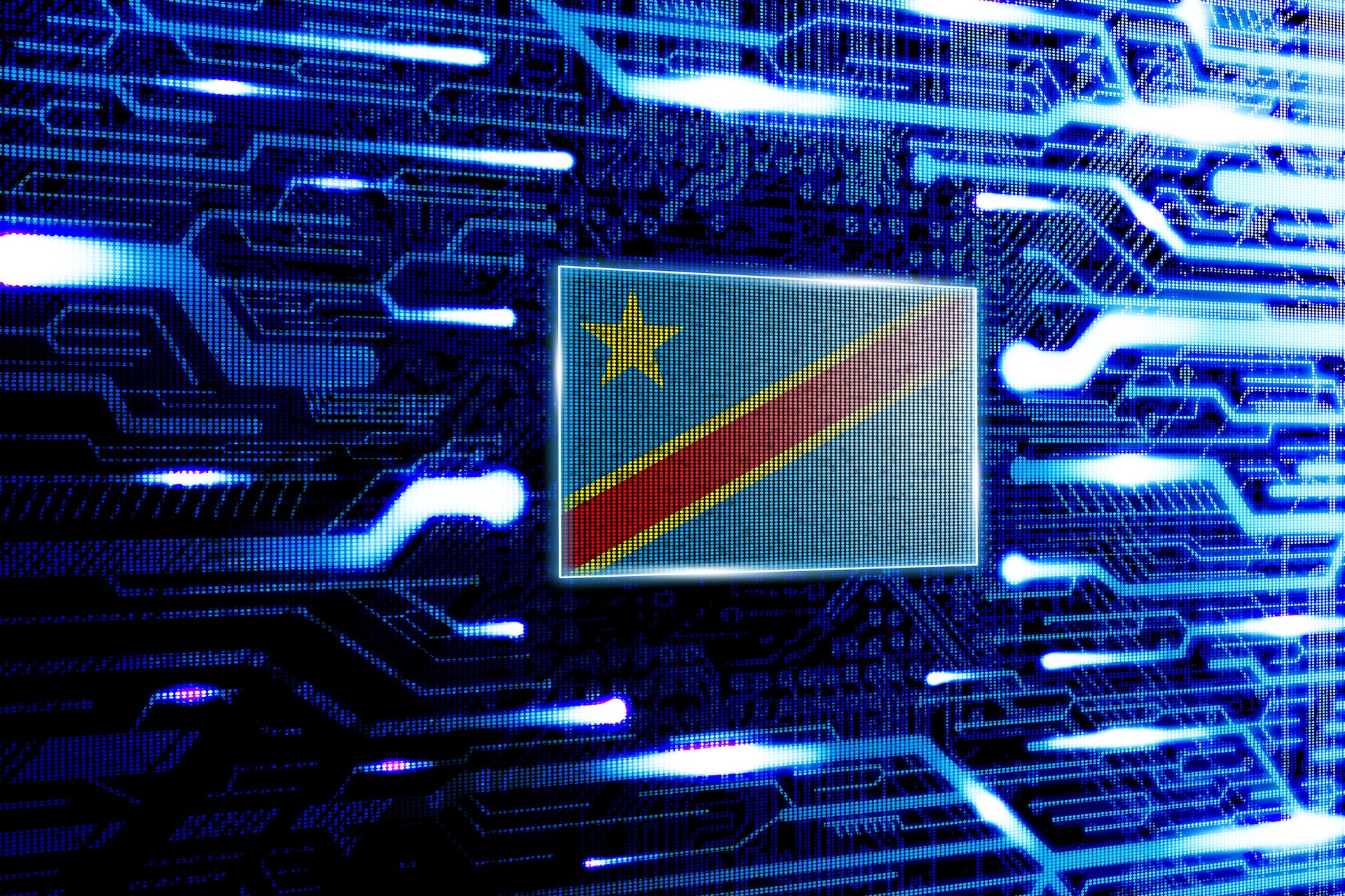 République démocratique du Congo national officiel de l'état du drapeau