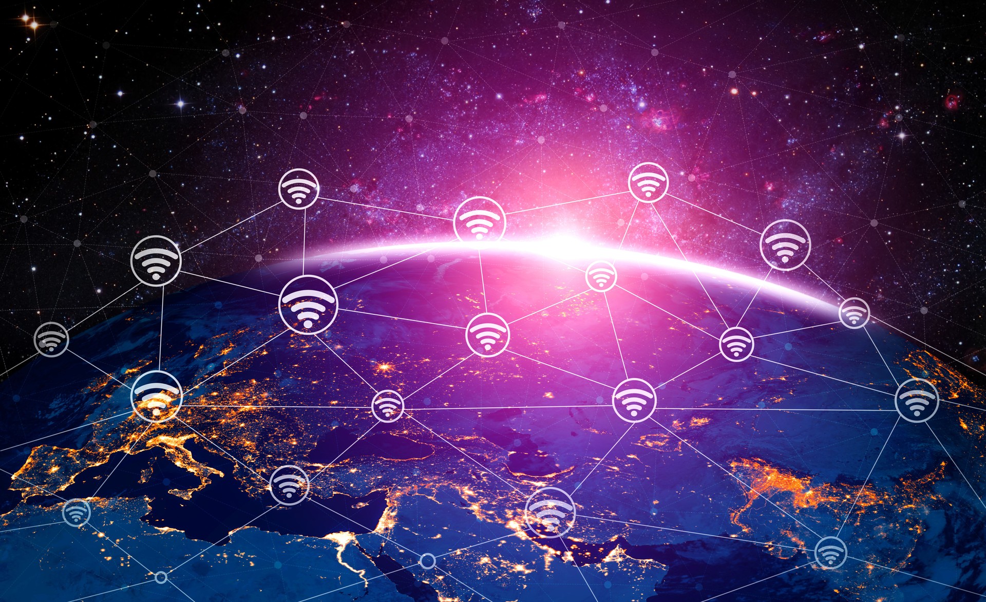 Technologie de communication 5G de Internet Network